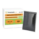 Glamour Bubble Mailers - Metallic Black - 7.5" x 11" - 250 Mailers/Case