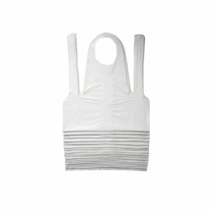 White Disposable Polyethylene Aprons - 2 Mil - 500 Per Case