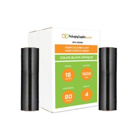 Colored Cast Hand Stretch Wrap Black 4 Qty 80 Gauge