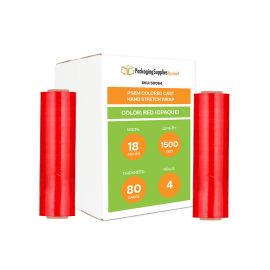 Colored Cast Hand Stretch Wrap Red 4 Qty 80 Gauge