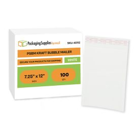 White Kraft Bubble Mailers 100 Qty
